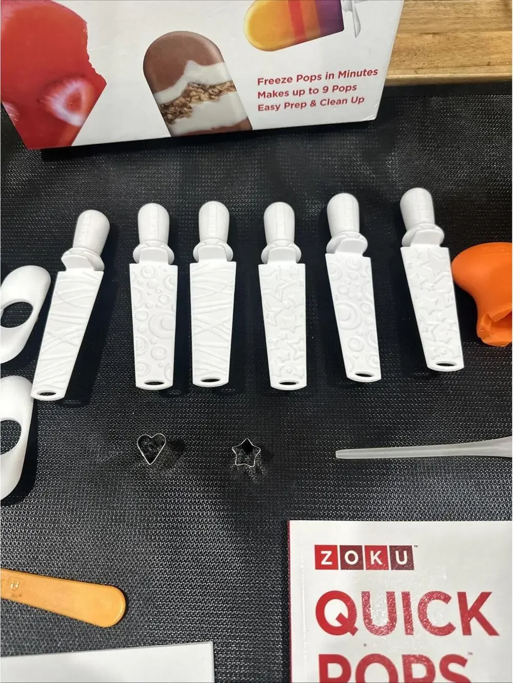 Lot Accessories ONLY - ZOKU Quick Pop Set Pops Molds Tools Kit Recipe Book *